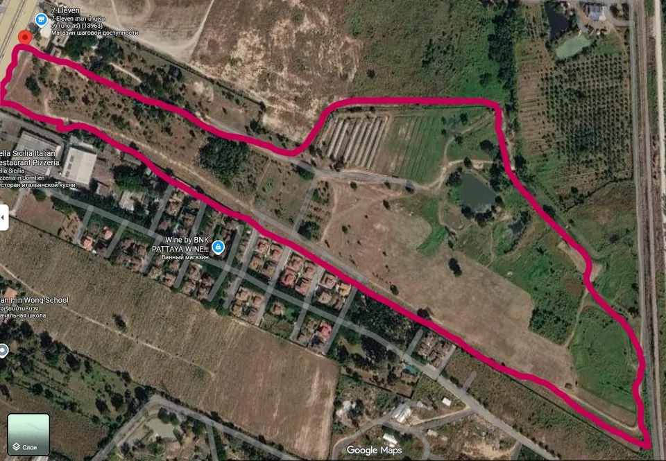 Detailed plot boundary · 184,000 sqm
