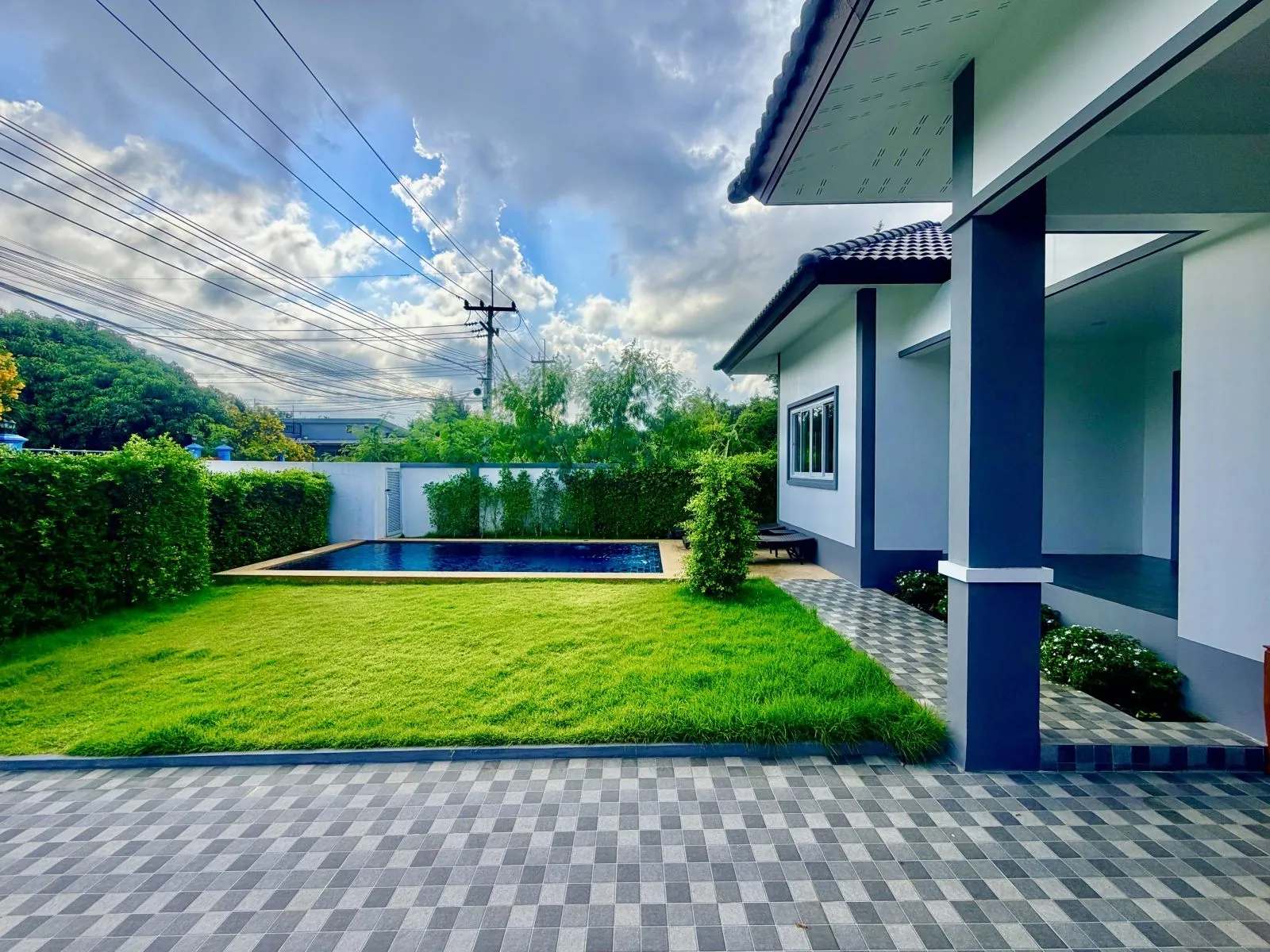 Villa Exterior — brand-new 3 BR pool villa in Bang Saray, Pattaya